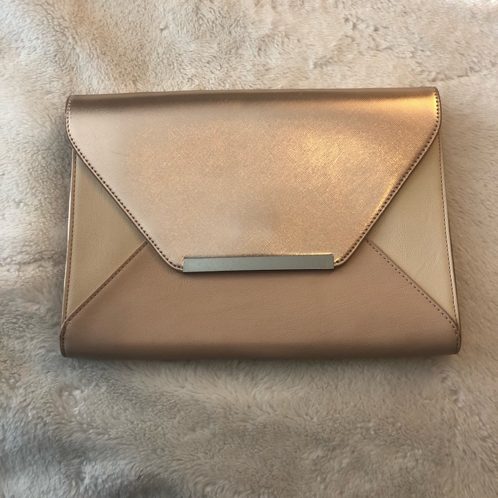 Express large Rose Gold Clutch